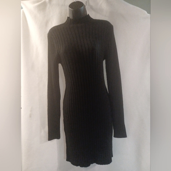 NWT Black Sweater Dress - Picture 1 of 12